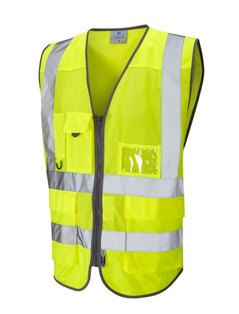 Leo Cobbaton Coolviz Superior Waistcoat Yellow    Clothing  